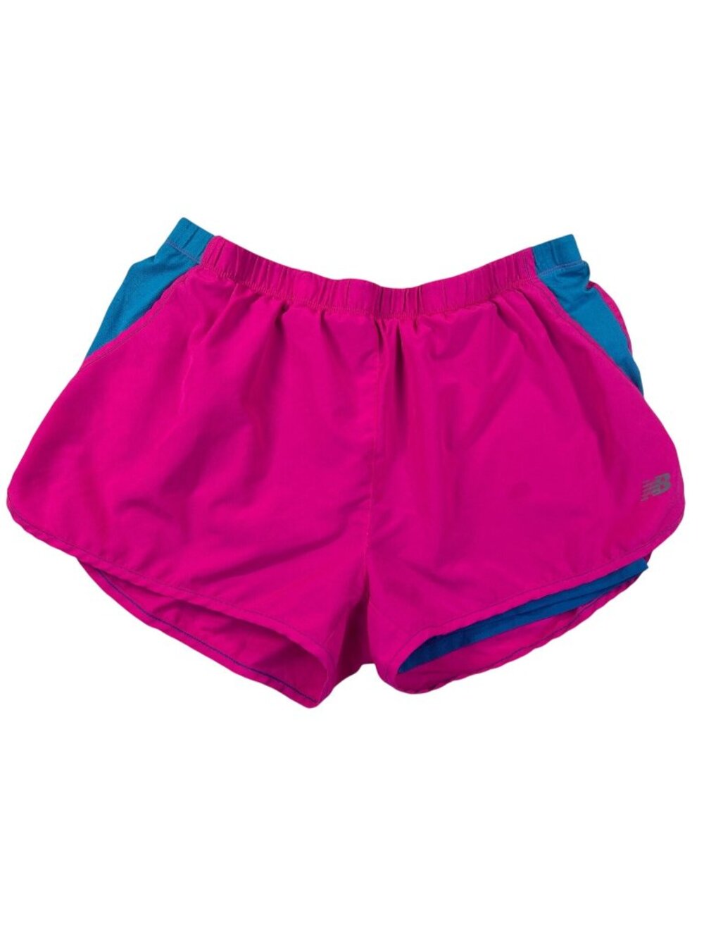 New Balance Dri-Fit Running Shorts Women's XL Pink Blue Athletic Gym Active